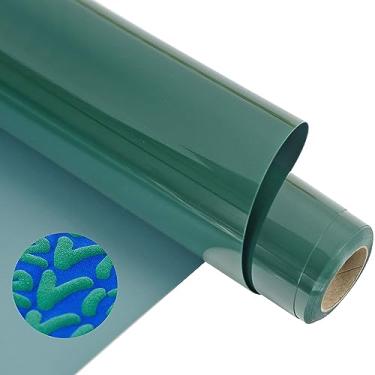 Imagem de HTVVETUR Rolos De Vinil Transferência Térmica 3D Puff Htv - 30,5 Cm X 2,7 M Para Camisas, Camafeu Passar A Ferro, Fácil Cortar E Com Design Remoção Ervas Daninhas (Verde 3D)