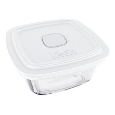 Imagem de Pote vidro Tampa Marinex 500ml Facilipa Vap Quadrada Nadir - Nadir Fig