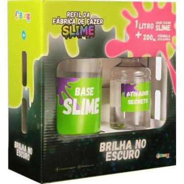 Imagem de Kit Massinha De Modelar Refil Slime 1kg Fórmula Ativadora Brilha No Es
