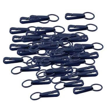 Imagem de simhoa 50 peças de ganchos de corda elástica para pendurar, clipes de suspensão, acessórios de substituição, ganchos para cortinas de chuveiro para toldos, O Ring