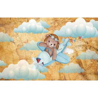 Imagem de Fundo Fotográfico Em Tecido Urso Aviador 2,80X1,50 - Mix estilos