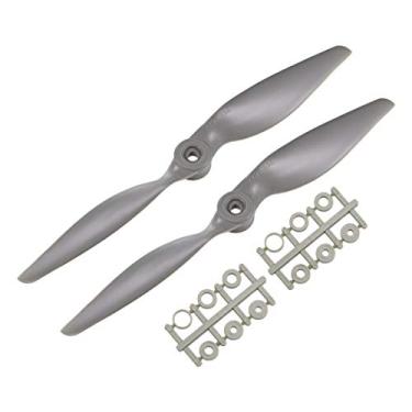 Imagem de uxcell RC Propellers CCW 9x6 Inch 2-Vane for Airplane Nylon Gray 2Pcs with Adapter Rings