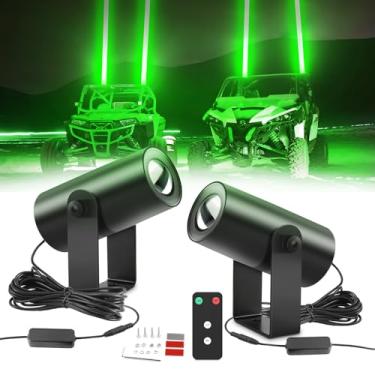 Imagem de BraveWAY Luzes De Chicote Greed Para Luz Led Sem Lateral Utv/Atv, Feixe Ponto Verde, Cápsulas Polaris Rzr, Can-Am Maverick X3, Caminhão, Carrinho Golfe, Barco Off-Road