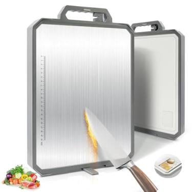 Imagem de Tabua de Carne Inox 43,8 * 30 * 2.6cm, Dupla Face, Tabua de Corte Inox, Tabua de Corte, Tabua de Carne, Tabua de Cozinha, Tábua de Carne, Tabua, Tábuas de Cortar, Tábua, Tabua Carne, Tabua Corte