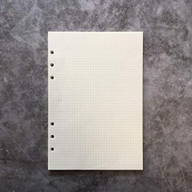 Imagem de Refil de papel/folhas soltas para pasta de arquivo A5 de 21,6 cm, com 6 furos, para fichário de anéis redondos