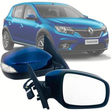 Imagem de Retrovisor Direito passageiro Renault Sandero e Logan 2014 2016 2018 2