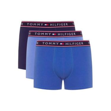 Imagem de Cueca Tommy Hilfiger Cotton Stretch Trunk Colors Azul Pack 3UN, M/M