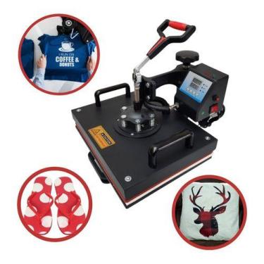 Imagem de Prensa Térmica Camiseta Plana 29x38 Gaveta Sublimação 127v - Importway