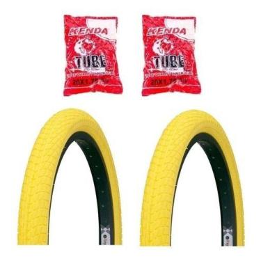 Imagem de Par Pneu Colorido Aro 20x1.95 Bicicleta Kenda Bmx + 2 Camara, Kontact