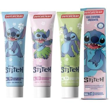 Imagem de Creme dental infantil stitch sabor morango 50g com 3 unid - Dentalclea
