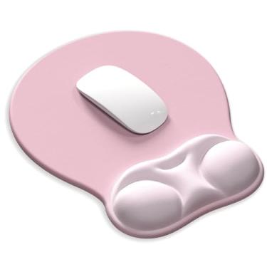 Imagem de Mouse pad ergonômico com suporte para descanso de pulso e almofada de gel para mesa; acessórios bonitos de decoração de computador para mulheres. Tapete de mouse pequeno para laptop para escritório e
