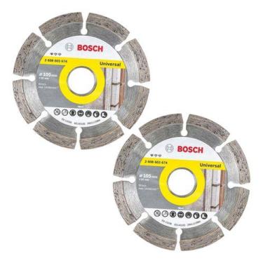Imagem de Kit 2 Discos Diamantados 105mm Segmentado Bosch