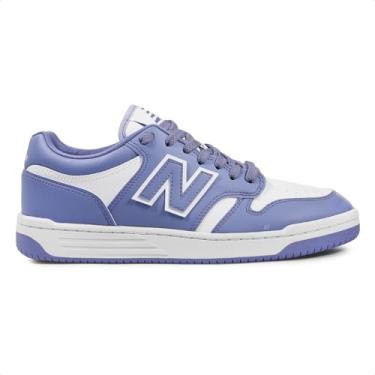 Imagem de Tênis New Balance 480 Low Unissex (Lilas/Branco, BR, Adulto, Numérico, 39)
