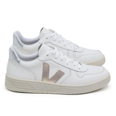 Imagem de Tênis Feminino V R T Casual em couro original sola reta cano baixo Ext