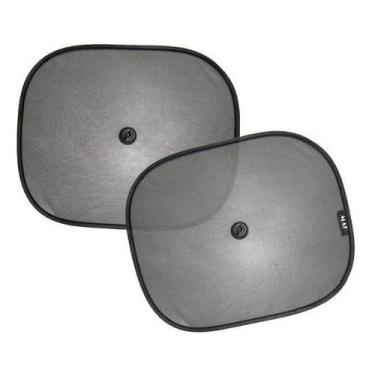 Imagem de Protetor Solar para Carro com Ventosas, Kit com 2 Unidades, Proteção UV para Bebês e Crianças, Dobrável e Fácil de Instalar