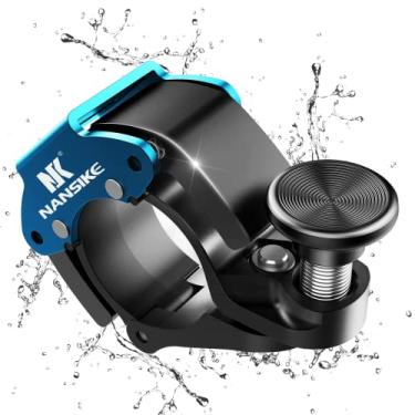 Imagem de NANSIKE Mini Campainha De Alumínio Preta - Som Alto 100 Db, Buzina Bicicleta Atualizada Para Guidão 22-24 Mm
