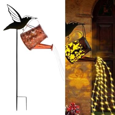 Imagem de Iluminação De Regador Solar,Lanterna de Regador Beija-Flor Impermeável - Luz à Prova de Intempérie com Energia Solar para Jardim Quintal Pátio Varanda Relvado