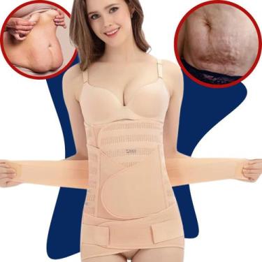 Imagem de Cinta Modeladora de Compressão com 3 Partes Sustentação para Barriga, 