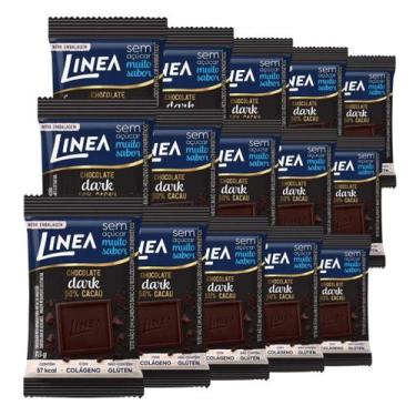 Imagem de Chocolate Linea Diet Zero Açúcar Amargo 15 Barras 13g