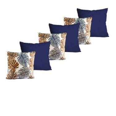 Imagem de ALMOFADAS CHEIAS COM ENCHIMENTOS PARA QUARTO SALA OU SOFÁ (COSTELA AZULcAZUL)