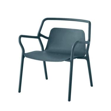 Imagem de Poltrona Enjoy Rivatti 53 cm (Largura) em Polipropileno (PP) Azul Aura