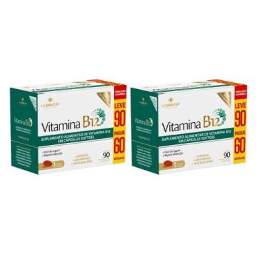 Imagem de Kit 2 Suplemento Vitamina B12 Com 90 Cápsulas - La San-Day