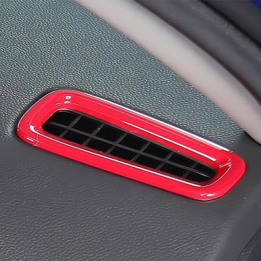 Imagem de MUXEE 11ª geração Civic 2 peças painel de ventilação superior acabamento para Honda CIVIC 2022 2023 2024 2025 - ABS vinho vinho acessórios interiores esportivos