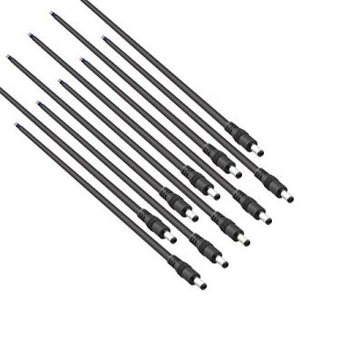 Imagem de SIM&NAT Cabo De Alimentação Cc 18 Awg Com Conector Macho, Plugue Cilíndrico 2,1 Mm X 5,5 Mm, Para Câmera Segurança Cctv E Adaptador Iluminação Led Da Sim&Nat, Pacote 10