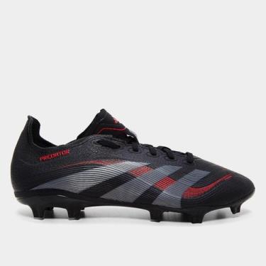 Imagem de Chuteira Campo Adidas Predator League Unissex, Preto, Cinza, 43