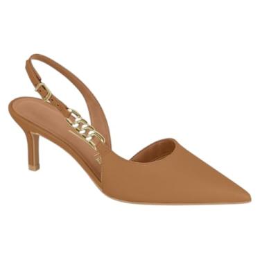 Imagem de Sapato Feminino Scarpin Slingback Vizzano (Camel, BR, Adulto, Numérico, 39)