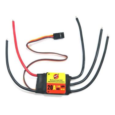 Imagem de ESC Sem Escova Ajustável 12-100A Bidirecional Para Carro RC E Hélice P