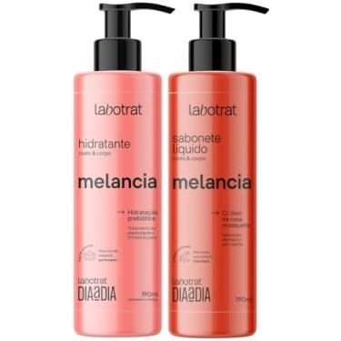 Imagem de Kit Sabonete Liquido + Hidratante Corpo E Rosto Labotrat Dia A Dia Cheiro De Fruta Melancia 190ml