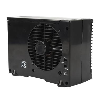 Imagem de Fockety Mini Ar Condicionado, 2 Ar Condicionado Portátil Ajustável para Carro, Umidificador de Refrigerador de Ar Evaporativo DC12V, Ventilador de Refrigeração Pessoal Silenciosa para