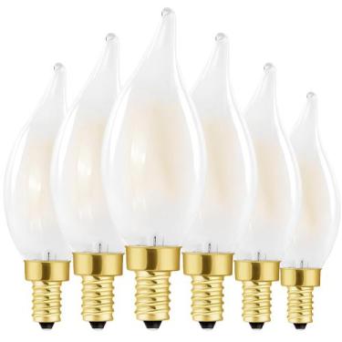 Imagem de Lâmpada LED HOMOSUM E12 6W 4000K 600lm, candelabro regulável, pacote c