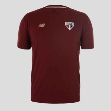 Imagem de Camiseta Masculina NB Viagem SPFC 2025, Bordô Mercúrio Vermelho, M