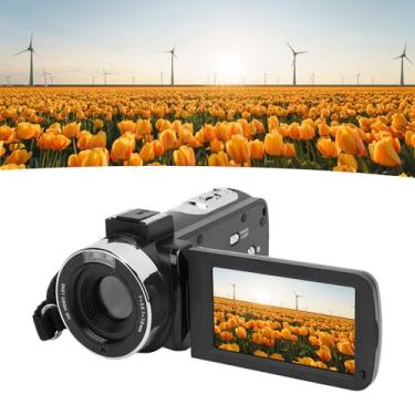 Imagem de Filmadora Com Câmera Vídeo 2.7K, Gravador Câmera Digital Com Zoom Digital 48MP 16X Com Tela TFT Rotação 3,0 Polegadas e Luz Preenchimento, Câmera DV para Crescimento Gravação