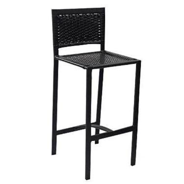 Imagem de Banqueta Alta de Cozinha em Alumínio e Fibra Sintética Modelo Áscoli -