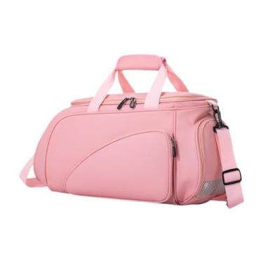 Imagem de Lljsszr Bolsa para Tênis de Mesa, Bolsa para Academia Esportiva, Compartimento Separado para Sapatos, Suporte Profissional para Raquete de Pingue-pongue, Rosa