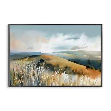 Imagem de Stupell Industries Coastal Expressions Landscape Black Framed Giclee Art Design por Elara Yasna, 20 x 30