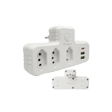 Imagem de Extensão Elétrica Premium 3 Tomadas + 2 USB + 1 USB-C – Filtro de Linha Inteligente