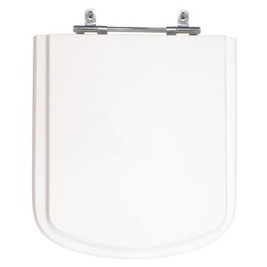 Imagem de Assento Laqueado Hall Branco Tampa Vaso Roca Em Mdf Branco