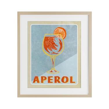 Imagem de Stupell Industries Impressão emoldurada vintage Aperol Spritz Birch sob vidro por Elizabeth Medley, 53 x 43 cm