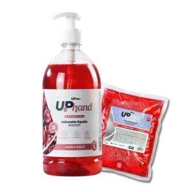Imagem de Sabonete Líquido Glicerinado UPPRO Romã e Maçã 1L + 1 Refil – Hidratação Suave com Pump Dispenser