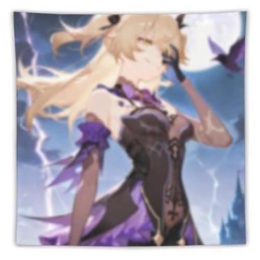 Imagem de LIEGBMEU Sexy Bikini Hot Anime Girl Tapeçaria 152.4 cm x 152.4 cm Interior Exterior Wall Quilt Art Decoração de Tapeçaria Caprichosa, AF177