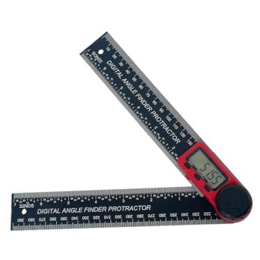 Imagem de Xgdsnly Ângulo Digital com Display de 200 Mm Goniômetro de Exibição Rápida Inclinômetro para Fabricação de Móveis Decoração de Marcenaria, Vermelho, Tamanho real