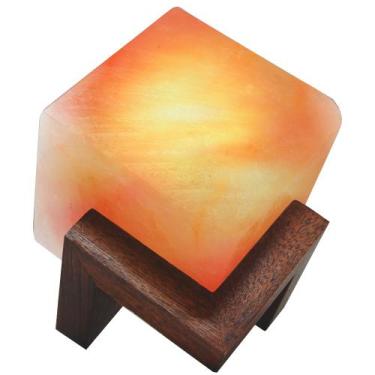 Imagem de Abajur Luminária Terapêutica Sal Rosa Himalaia Quadrado - Equilibrium