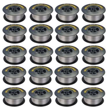 Imagem de 20 Arame Para Solda Mig Sem Gás Flux Core 0.8mm Rolo 1Kg Erbmaquinas