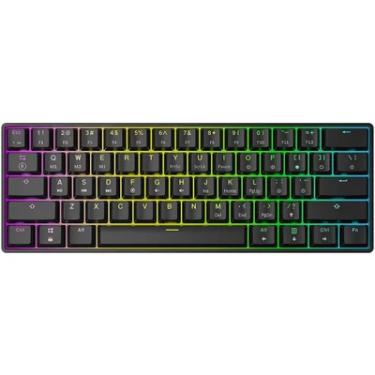 Imagem de Teclado Mecânico Skyloong Gk61, Gateron Yellow Switch, RGB USB-C, Preto