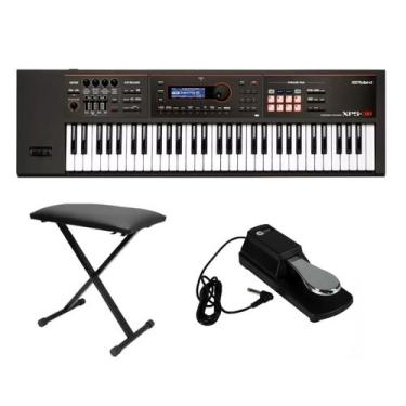 Imagem de Kit Teclado Roland Xps30 com Banqueta e Pedal Sustain