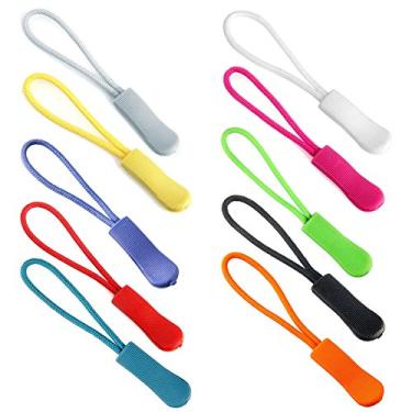 Imagem de Z ZICOME Puxadores coloridos com zíper para mochilas, malas e jaquetas, conjunto de 20